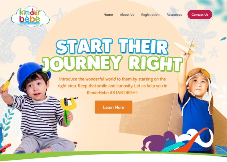 web design for kinderbebe