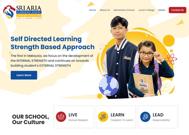 web design for sri aria