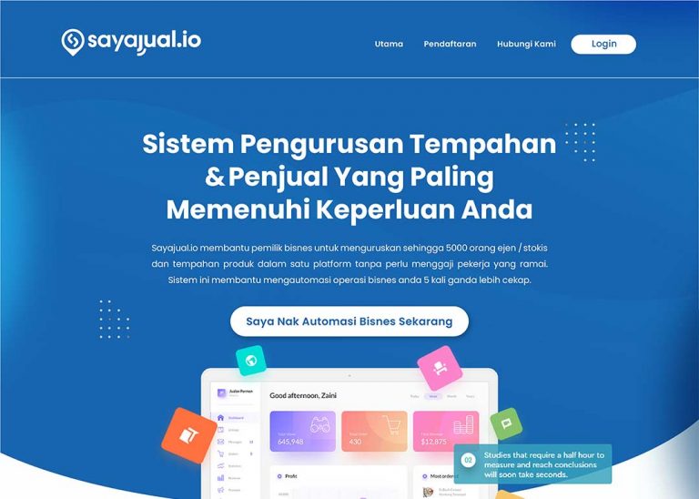 web design for sayajual.io