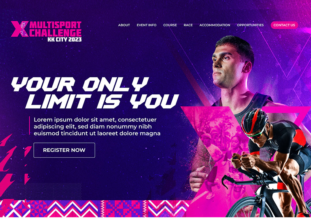 web design for xmultisport sabah Moolah Design