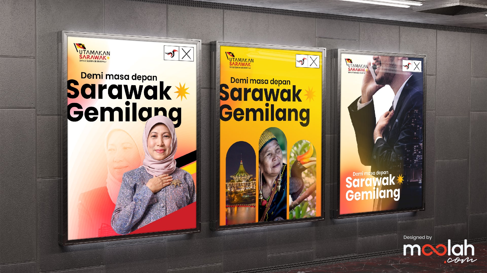 Utamakan Sarawak Logo Campaign 09 min Moolah Design