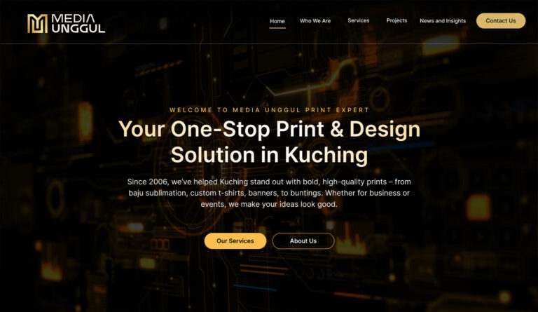 media unggul website Moolah Design